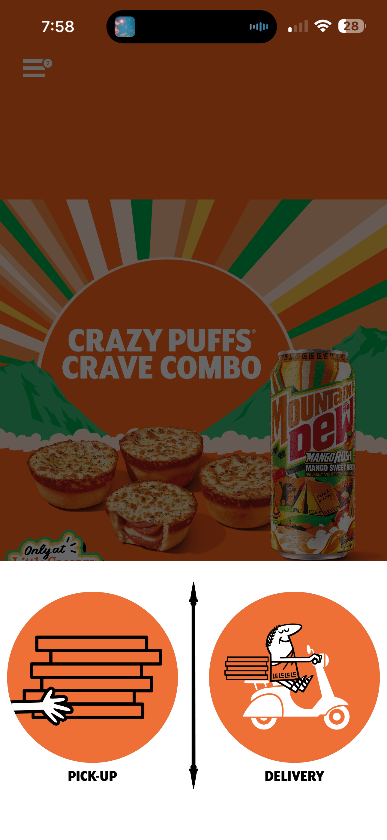 Real Little Caesars pickup gate screenshot